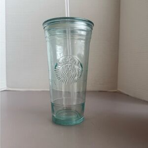 Starbucks Recycled Green Glass Tumbler